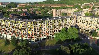 Park Hill Flats Sheffield shot in the summer 2023 with the Dji Mini 3 [upl. by Eusoj]