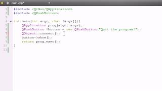 C GUI with Qt Tutorial  6  Signals and Slots [upl. by Fauman445]