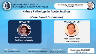 Kidney Pathology in Acute SettingsProf Wesam Ismail [upl. by Retsim]