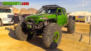 MONSTER CHEVY COLORADO ON 54quot TIRES AND AXLE TECH AXLES [upl. by Wesa]