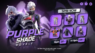 Purple shade bundle return confirm date  New Event Free Fire Bangladesh Server  FF new event [upl. by Idnak]