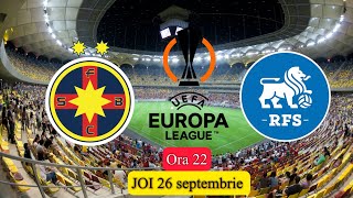 LiveFCSBRFS  Europa League  FCSB spectacol în Europa League 41 cu letonii [upl. by Rettig917]