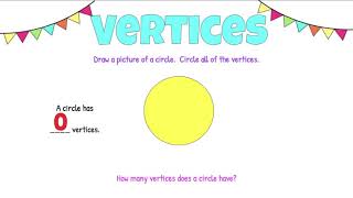 Vertices and Sides 2D Shapes [upl. by Pitchford]