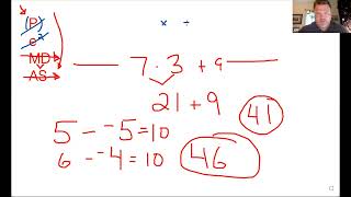 GED Math Kaplan Book Review Question 2 and 5 Order of Ops [upl. by Love]