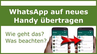 WhatsApp auf neues Handy übertragen [upl. by Byler]