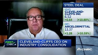 ClevelandCliffs CEO on the decision and timing of its Arcelormittal deal [upl. by Sellihca]