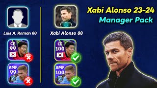 New Xabi Alonso 2324 Manager Pack 🔥😍  Really Worth for 500 Coins  eFootball 24 [upl. by Ignazio713]