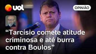 Tarcísio emporcalha democracia e se iguala ao pior do bolsonarismo ao mentir sobre Boulos  Josias [upl. by Aretak266]