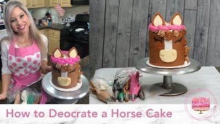 How to Decorate a Horse Cake [upl. by Naves]