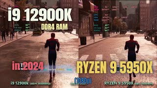 i9 12900k vs ryzen 9 5950x in 2024 [upl. by Anirdnajela]