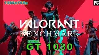 GT 1030  i5 2400  VALORANT BENCHMARK  LowMedHigh Settings Tested [upl. by Grady]