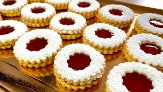 LA MEILLEURE RECETTE DE SABLÉS À LA CONFITURE [upl. by Lexine797]