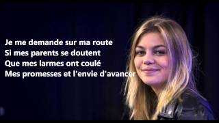 Louane  Je vole Michel Sardou  Lyric [upl. by Brause]