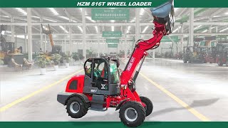 【HZM 816T】Telescopic wheel loaderEuro V or Cummins EPA 4 engines [upl. by Neersin808]