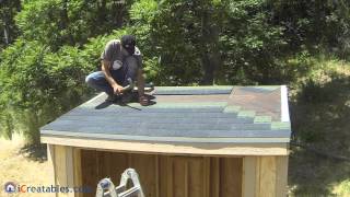 How To Build A Lean To Shed  Part 7  Roofing Install [upl. by Ahsinauq]