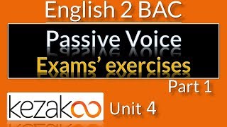 English 2 BAC Maroc  UNIT 4 Passive Voice  Exercises  Part 1 [upl. by Atnas778]