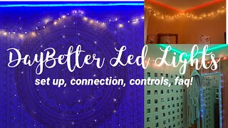 DayBetter Led Lights  Set up Connection Controls FAQ  Chloe Renee [upl. by Geithner]