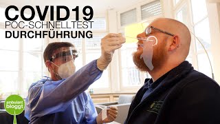 Corona Antigen Schnelltest Durchführung  Schritt für Schritt  POC Test [upl. by Atterol601]