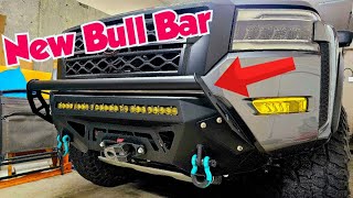 2023 Nissan Frontier Bull Bar Install CBI OffRoad [upl. by Dnalyar]