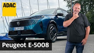 Elektro SUV mit 7 Sitzen Peugeot E5008 im Fahrbericht  ADAC [upl. by Niatsirk]