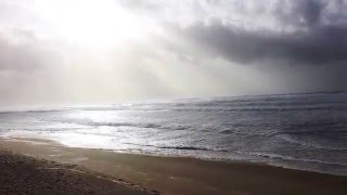 Houle Tempête Biscarrosse Plage 11012016 [upl. by Cire]