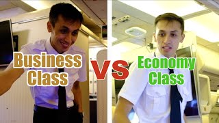 Business Class VS Economy Class [upl. by Annayar536]