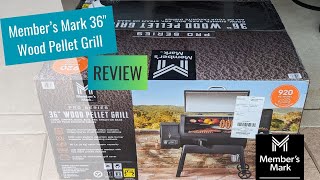 Members Mark 36quot Wood Pellet Grill Smoker Review [upl. by Nnaitsirk]