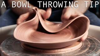 One Trick to Help Throwing Shallow Bowls [upl. by Ateval194]