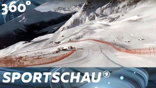 360°Video Die HerrenAbfahrt der alpinen SkiWM in St Moritz  Sportschau [upl. by Elsilrac]