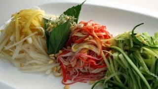 Cold salad with spicy mustard sauce Gyeoja Naengchae 겨자냉채 [upl. by Anoiuq624]