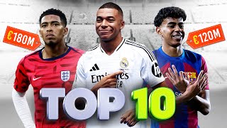 Top 10 Most Valuable Players In Football 2024 [upl. by Arbmik]