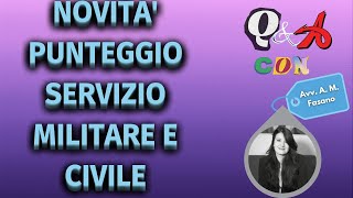 Novità punteggio servizio militare e civile per docenti e ATA sciogliamo alcuni dubbi [upl. by Eimat]