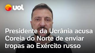 Vemos aliança crescente entre Rússia e regimes como o da Coreia do Norte diz Zelensky [upl. by Kcirednek]