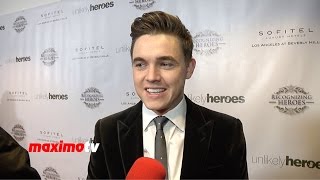 Jesse McCartney Interview  3rd Annual Unlikely Heroes Awards Gala  Red Carpet [upl. by Hacissej]