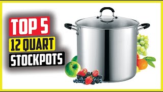 Best 12 Quart Stockpots in 2024 [upl. by Hgielar88]