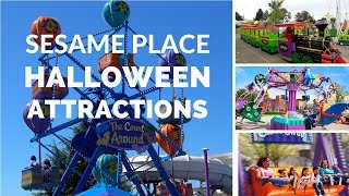 Sesame Place Halloween Attractions [upl. by Odnalro]