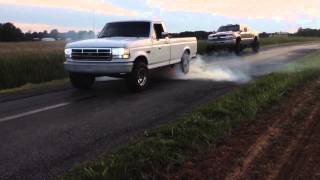 Ford F250 58 burnout [upl. by Leelahk]