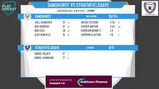 Sandhurst 2nd XI Mens v Strathfieldsaye 2nd XI [upl. by Thanh849]