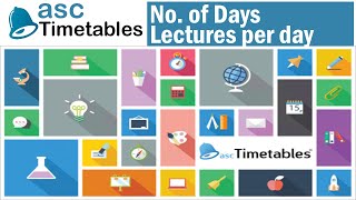 Set LecturesPeriods per day ASC Timetables 2019  Automatic Timetable Generation Software [upl. by Janeta]