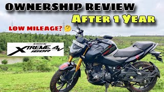 HERO XTREME 160R 4V OWNERSHIP REVIEW ll LOW MILEAGE 😢  COMPLETE REVIEW 🔥 [upl. by Fondea]