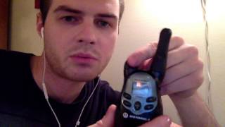 Motorola Talkabout Radio  Turn Off Roger Beep Sound [upl. by Lumbard]