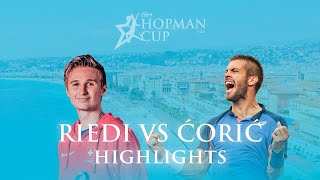 Hopman Cup Mens Final Borna Ćorić vs Leandro Riedi [upl. by Acinej]