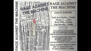 Rage Against The Machine  1992 Demo Tape [upl. by Ttevy]