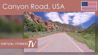 Virtual Bike Ride  Virtual Scenery for Indoor Bike Workout  Clear Canyon Road  Utah [upl. by Assilla]