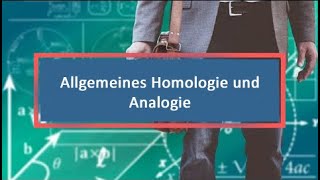 Allgemeines Homologie und Analogie [upl. by Honan869]