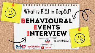 Behavioral Events Interview for Administrative Officer II and NonTeaching Positions [upl. by Erin]