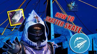 Destiny 2  How to Hunter Shatter Skate on Controller Fast Tutorial [upl. by Htebsil325]