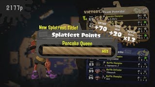 Splatoon 2  NA amp EU Splatfest Feb 8th  Reaching Pancake Royalty [upl. by Cresa411]