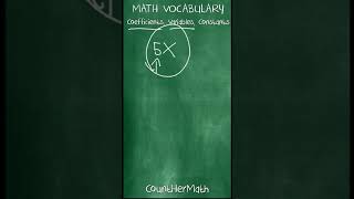 Coefficients Variables Constants  Math Vocabulary [upl. by Ahseya]