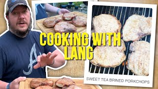 How to Grill Sweet Tea Brined Porkchops  Cooking with Lang [upl. by Anilesor943]